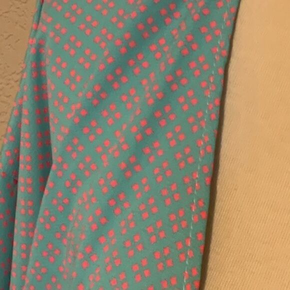 Primi Teal & Hot Pink Geometric Kimono S Swim Cov - Picture 7 of 10
